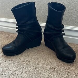 Trippen Limber Leather Platform Boots